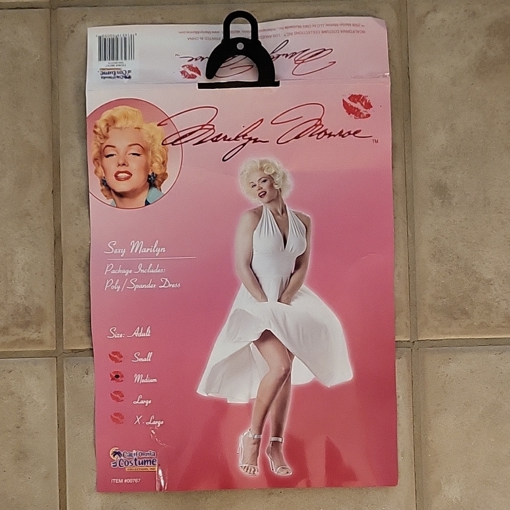 California Costumes White Marilyn Monroe Dress